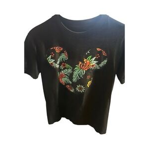Disney X Neff Mickey Mouse Shirt Adult Size Small Black Short Sleeve Tee Mens